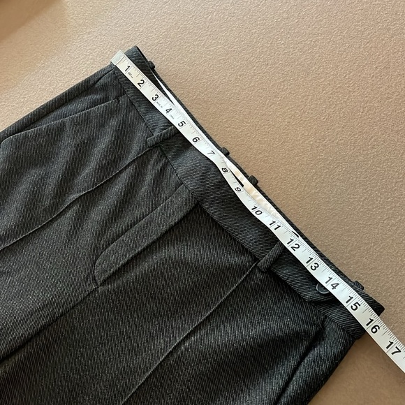 THEORY PINTUCK PANT KNIT TWILL 2 - Dark Grey Charcoal - Size 8 - Picture 8 of 13